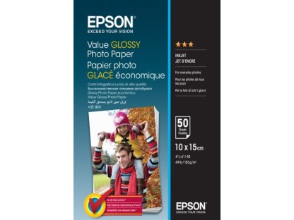 EPSON Value Glossy Photo Paper 10x15cm 100 sheet (C13S400039)