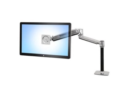 ERGOTRON LX HD Sit-Stand Desk Mount LCD Arm, Polished, stolní rameno max  46" display (45-384-026)