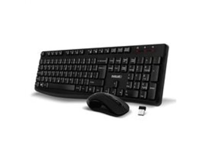 EVOLVEO Set klávesnice a myši K1050, Bezhrátové 2.4GHz, CZ+SK, černá (K1050-BK-CZ)