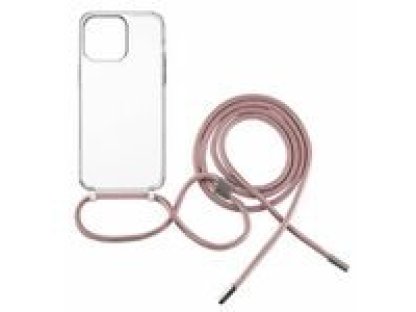FIXED Pure Neck Pouzdro s ružovou šnurkou na krk pro Apple iPhone 15 Pro (FIXPUN-1202-PI)
