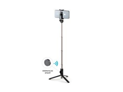 FIXED Snap Lite Selfie stick s tripodem a bezdrátovou spouští černý (FIXSS-SNL-BK)