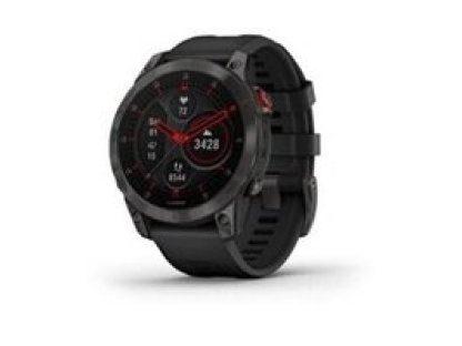 GARMIN Epix PRO Sapphire, Titan Black/ Black Silicone Band (010-02582-11)