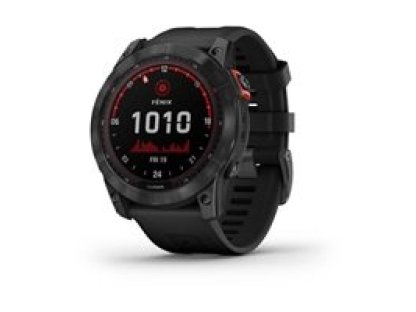 GARMIN Fenix 7X PRO Solar, Gray/ Black Silicone Band (010-02541-01)