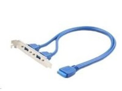 GEMBIRD bracket USB 3.0, 2xA, F, 0,45m (CC-USB3-RECEPTACLE)