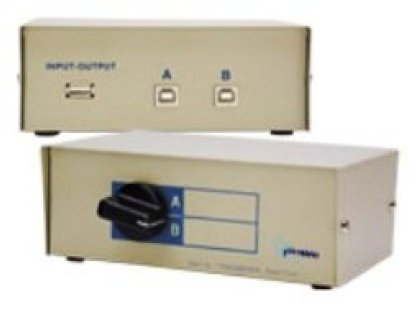 GEMBIRD datový přepínač USB 2.0, 2:1 manuální (DSU-21)