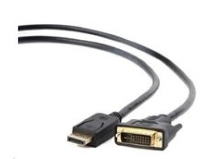GEMBIRD kabel DisplayPort-DVI, M/M, propojovací, 1,8m, černý (CC-DPM-DVIM-6)