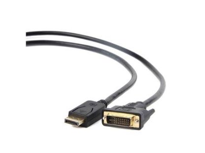GEMBIRD kabel DisplayPort-DVI, M/M, propojovací, 1m, černý (CC-DPM-DVIM-1M)
