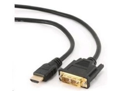 GEMBIRD kabel HDMI-DVI, M/M, propojovací, 1,8m, černý (CC-HDMI-DVI-6)