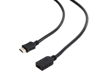 GEMBIRD kabel HDMI-HDMI, M/F, prodlužovací, 3m, černý, v1.4 (CC-HDMI4X-10)