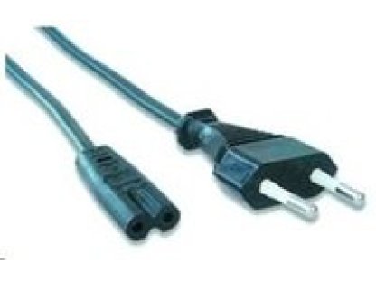 GEMBIRD kabel napájecí 230V 2pin C8 konektor, 1,8m, černý (PC-184/2)
