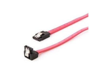 Gembird kabel Serial ATA III datový, plochý s pravouhlým konektorem,  0.5 m, kovové svorky, bulk balení