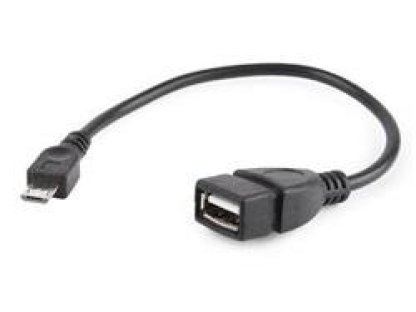 GEMBIRD Kabel USB 2.0 A-Micro B, OTG, 15cm (F/M, pro tablety a smartphone)