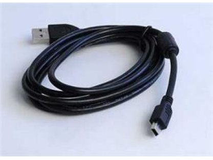 GEMBIRD Kabel USB 2.0 A-Mini B (5pin) propojovací, HQ s ferritovým jádrem, 1,8m, cerný