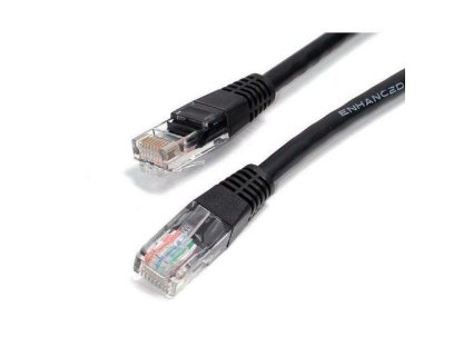 GEMBIRD patch kabel UTP, RJ45-RJ45, CAT5e, 5m, černý (PP12-5M/BK)