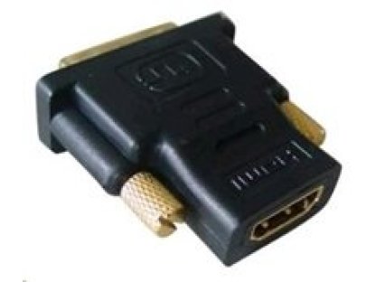 GEMBIRD redukce HDMI-DVI-D F/M, zlacené kontakty černá (A-HDMI-DVI-2)