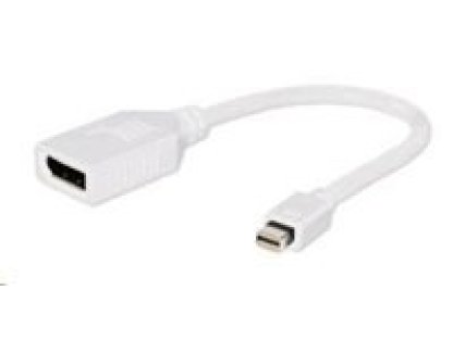 GEMBIRD Redukce miniDisplayport - Displayport 10cm (M/F) bílá (A-mDPM-DPF-001-W)