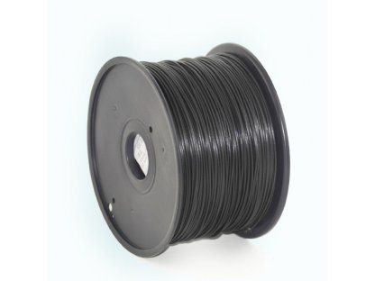 GEMBIRD struna pro 3D tisk, PLA, 1,75mm, 1kg, 330m, černá (3DP-PLA1.75-01-BK)