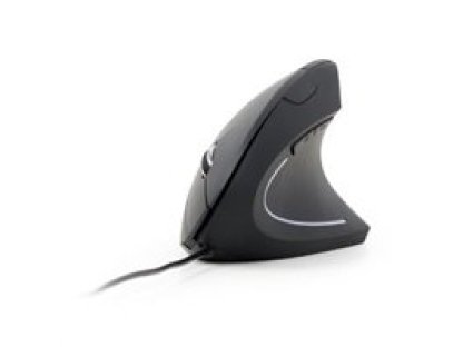 GEMBIRD vertikální optická myš, drátová, černá (MUS-ERGO-01)