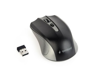 GEMBIRD Wireless optical mouse, spacegrey/black (MUSW-4B-04-GB)