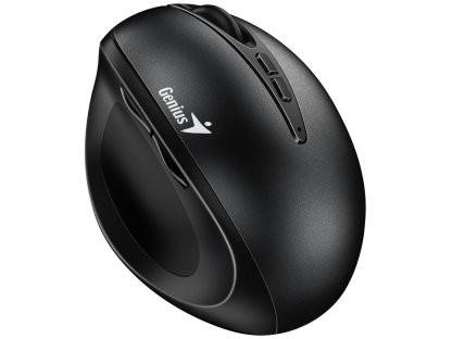 Genius Ergo 8300S - Vertikální/Optická/Pro praváky/1 600 DPI/Bezdrátová USB/Černá (31030037400)