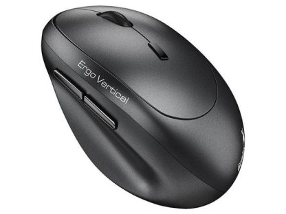Genius Ergo 8350S - bezdrátová, optická, vertikální, 2400DPI, 6 tlačítek, tichá, Copilot,2,4GHz,Bluetooth 5.3, šedá (31030041400)