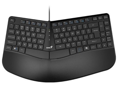 GENIUS Ergo KB-700/ Drátová/ Copilot/ ergonomická/ předložka/ USB/ CZ+SK layout (31310053403)