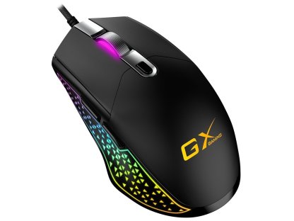 Genius GX Gaming Scorpion M705 - herní, drátová, optická, RGB podsvícení, 800-7200DPI, 6 tlačítek, USB, černá (31040008400)