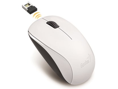 Genius NX-7000 - Kancelářská/Optická/1 200 DPI/Bezdrátová USB/Bílá (31030027401)
