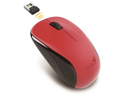 Genius NX-7000 - Kancelářská/Optická/1 200 DPI/Bezdrátová USB/Červená (31030027403)