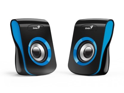 GENIUS repro SP-Q180 Blue/ 2.0/ 6W/ USB napájení/ 3,5" jack/ cernomodré