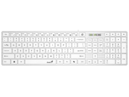 GENIUS Slimstar 126 CZ+SK layout bílá (31310017427)