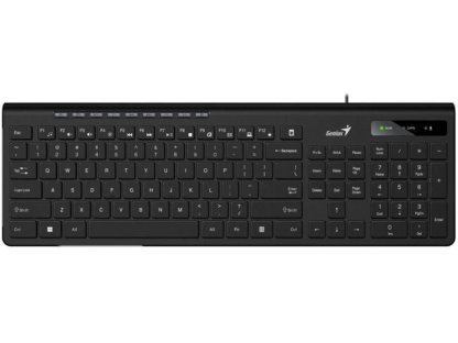 GENIUS Slimstar 230 II - klávesnice, drátová, USB, černá, CZ/SK (31310048403)