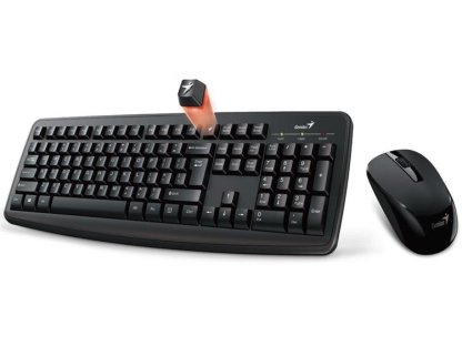 GENIUS Smart KM-8100 - bezdrátový set klávesnice s myší, černá, CZ/SK (31340004403)