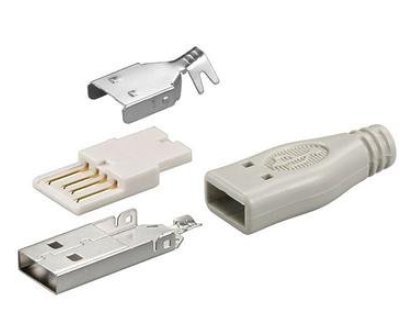 GOOBAY konektor USB A, M, pájecí konektor