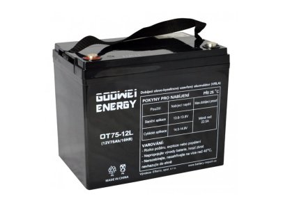 GOOWEI ENERGY VRLA GEL 12V/75Ah (OTL75-12)