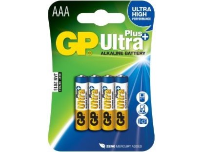 GP AAA Ultra Plus, alkalická - 4 ks (1017114000)