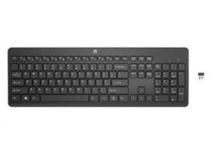HP 230 Wireless Keyboard - bezdrátová klávesnice, černá, CZ/SK (3L1E7AA#BCM)