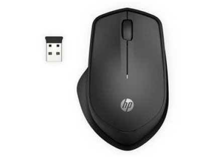 HP 285 Silent Wireless Mouse - Kancelářská/Optická/Pro praváky/1 200 DPI/Bezdrátová USB/Černá (6G4E6AA#ABB)