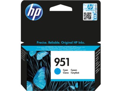 HP 951 azurová inkoustová kazeta (CN050AE#BGY)