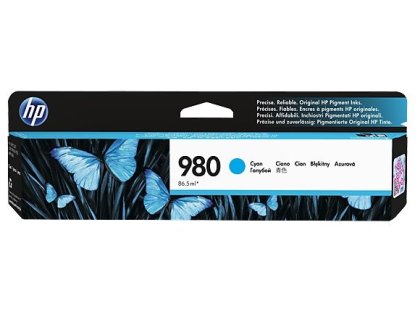HP 980 Azurová originální inkoustová kazeta (D8J07A)