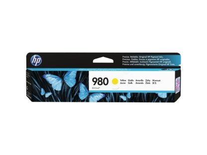 HP 980 Žlutá originální inkoustová kazeta (D8J09A)