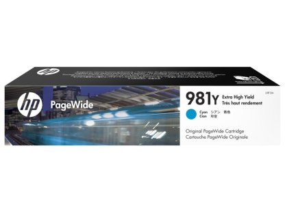 HP 981Y - azurová inkoustová kazeta (L0R13A)