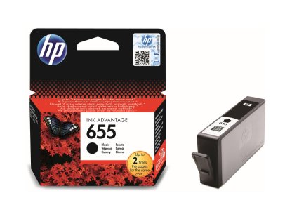 HP cartridge č. 655, black (CZ109AE)