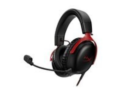 HP HyperX Cloud III/ANC/Jack/Drát/černá-červená (727A9AA)