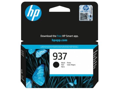HP inkoustová náplň 937 černá (4S6W5NE)