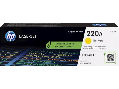 HP toner č. 220A, žlutá (W2202A)