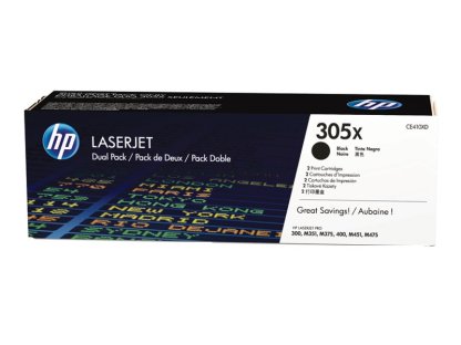 HP toner č. 305X, black (CE410XD)