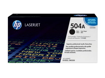 HP toner č. 504A, black (CE250A)