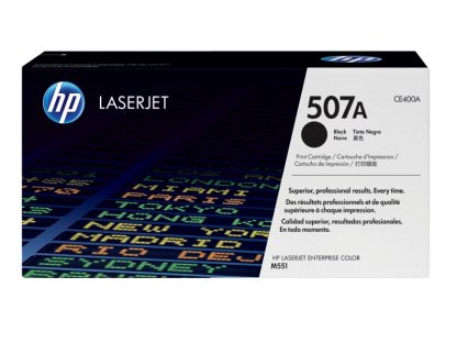 HP toner č. 507A, black (CE400A)
