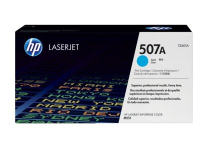 HP toner č. 507A, cyan (CE401A)